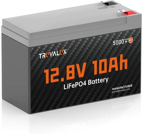 Miniatura 11 de Paquete de 2 baterías LiFePO4 de litio de 12 V 10 Ah, BMS integrado de 10 A, diseño ligero, hasta 5000 ciclos profundos, 10 años de vida útil