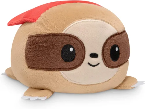 TeeTurtle - El peluche reversible original de perezoso - Super Dad - Bonitos animales de peluche sensoriales que muestran tu estado de ánimo Super