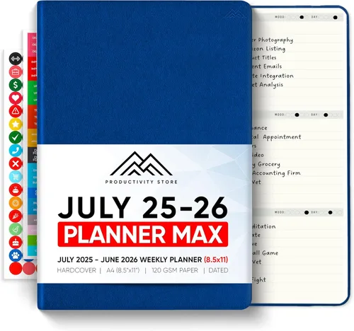 Miniatura 17 de Sin fecha, Agenda 2026, 8.5" x 11" - La Agenda de Productividad #1 para Lograr Tus Objetivos 2026 - Agenda 2026-2027 por PRODUCTIVITY STORE
