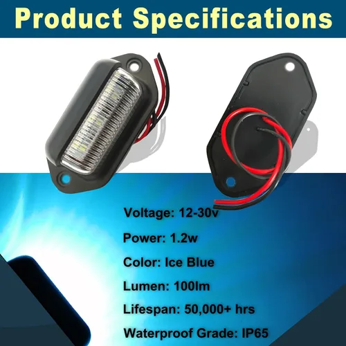 Miniatura 3 de 6smd - Luz para placa de matrícula Azul hielo