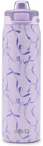 Miniatura 24 de Ello Pop & Fill Insulated Stainless Steel Water Bottle with Quick Fill Lid, Leakproof Locking, Sip or Chug Spout, BPA-Free, Double Wall Vacuum Negro