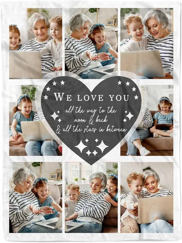 Miniatura 13 de Personalized Grandma Blanket, Gifts for Grandmother from Grand Kids, Name Blankets for Mimi, Gigi, Nana (Grandma 01)