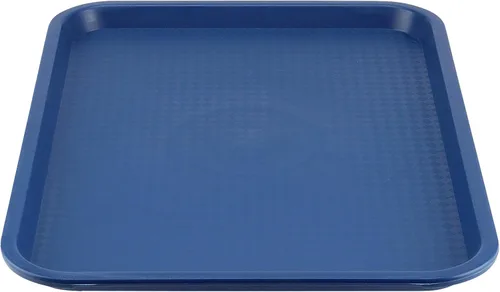Miniatura 5 de Paquete de 10 bandejas de plástico para comida rápida, bandejas de plástico para cafeterías de 16 x 12 pulgadas con superficie texturizada, bandejas