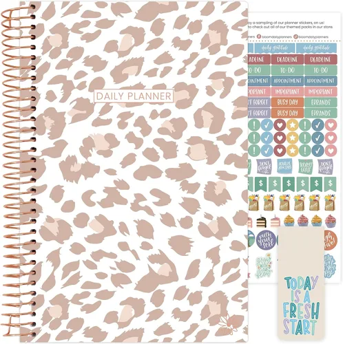Miniatura 10 de Bloom Daily Planners - Planificador de calendario semanal y mensual sin fecha – Cuaderno de lista de tareas para comenzar en cualquier momento