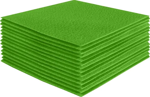 Miniatura 184 de FabricLA Hojas de fieltro acrílico para manualidades, cuadrados de fieltro precortados suaves de 4 x 4 pulgadas (3.9 in x 3.9 in), utiliza hojas