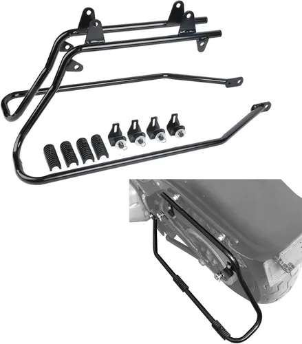 Miniatura 3 de TCT-MOTORPARTS Soportes de conversión para bolsas de sillín Guardaapoyo Compatible con Harley Heritage Springer Softail Fatboy FLSTF FLSTS 1984-2017