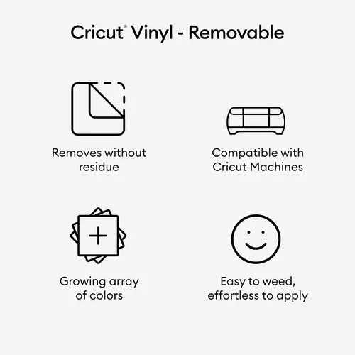 Miniatura 3 de Cricut - Vinilo removible de alta calidad (12 x 15 pies), sin residuos, fácil de quitar hasta 2 años, perfecto para proyectos de bricolaje