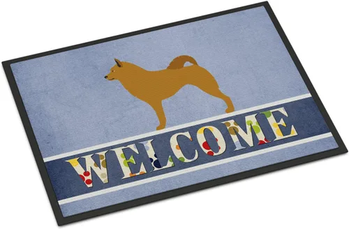 Miniatura 146 de Caroline's Treasures BB8321JMAT - Felpudo de bienvenida Berger Picard de 24 x 36 pulgadas, tapete azul para puerta delantera, para interiores