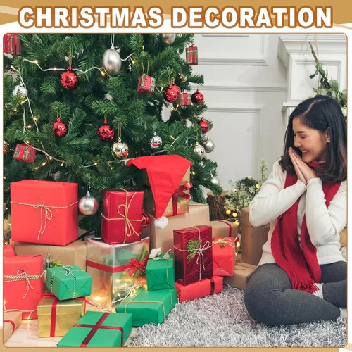 Miniatura 5 de PATIKIL Papel de regalo, 12 x 300 pulgadas (25 pies), rollo de papel kraft para manualidades de 70 GSM, papel de embalaje para tablones de anuncios