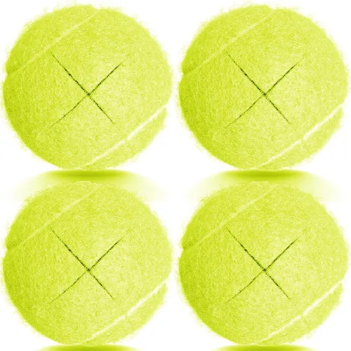 Miniatura 7 de Pelotas de tenis para caminantes precortadas, 4 unidades, pelotas de tenis precortadas para piernas de caminante, pelotas doradas precortadas
