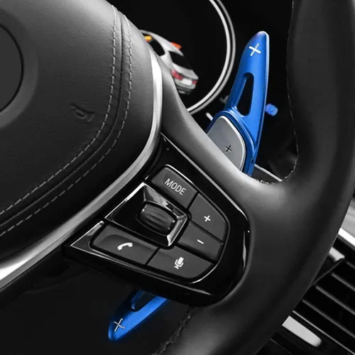 Miniatura 5 de 2 cubiertas de extensión de palanca de cambios de volante para BMW 5er G30 G31 G38 7er G11 G12 3er X3 X4 X5 G01 G20 G02 G05 6er G32 GT Accesorios
