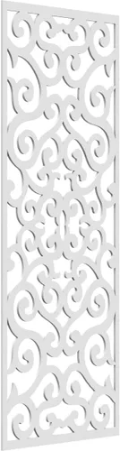 Miniatura 159 de Eveline - Paneles decorativos de pared de madera con calado, 13 3/8 pulgadas de ancho x 34 3/8 pulgadas de alto x 3/8 de alto, roble rojo rojo