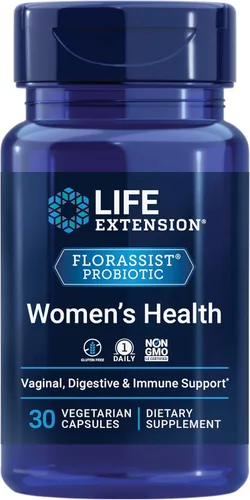 Life Extension FLORASSIST Probiótico Salud de la Mujer, Salud Vaginal, Salud Digestiva, Salud Inmunológica, Sin Gluten, Sin OGM, Vegetariana,