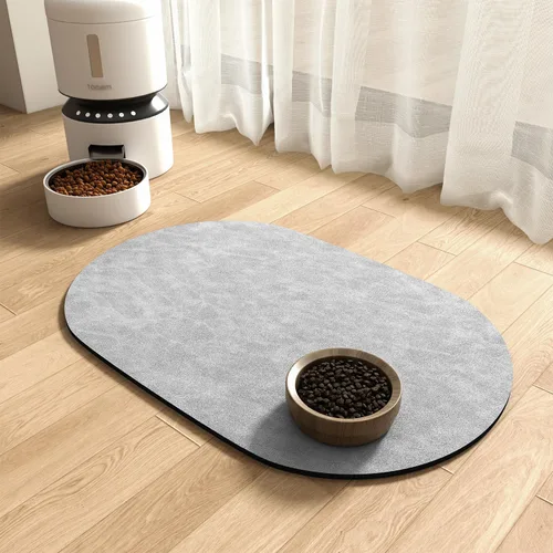 Miniatura 13 de Alfombrilla absorbente para comida de perros - Alfombrilla para cuenco de comida y agua, alfombrilla para comida de mascotas de secado rápido