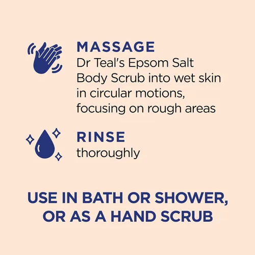 Miniatura 3 de Dr Teal's Exfoliante corporal con sal del Himalaya rosa, resplandor y resplandor con sal pura de Epsom y aceites esenciales cítricos, 16 onzas