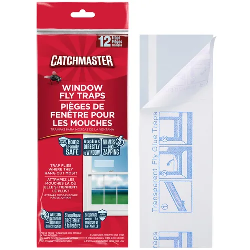 Miniatura 2 de Catchmaster Paquete de 12 trampas para moscas, paquete de 12 y cinta para moscas, paquete de 20 trampas para insectos y moscas para interiores