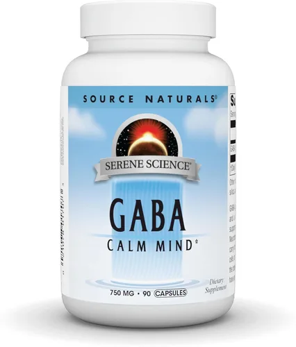 Miniatura 6 de Source Naturals Serene Science GABA, para una mente tranquila, 750mg - 45 cápsulas