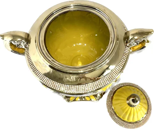 Miniatura 3 de Sopera de Trofeo para Ochun Color Amarillo con acentos dorados.