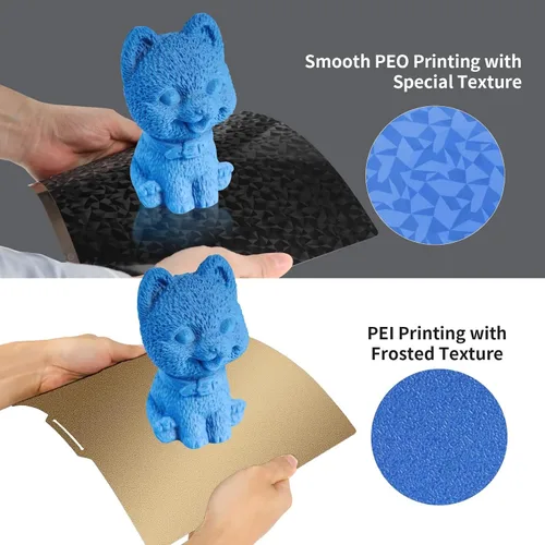 Miniatura 4 de IdeaFormer-3D H1H Placa de Construcción 235x235mm, Haz de Luz Doble Cara+Muelle de Acero Flexible Fantasma para Creality Ender 3/Ender 3 Pro/Ender 3