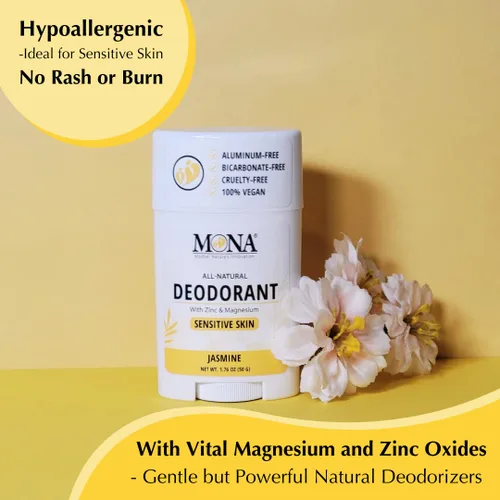 Miniatura 5 de MONA BRANDS - Desodorante natural para mujeres y hombres, para pieles sensibles, sin aluminio ni bicarbonato de sodio
