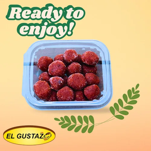Miniatura 3 de El Gustazo Caramelos de bolas de tamarindo, Dulce de Tamarindo Natural, sabor dulce y picante, paquete de 8 onzas