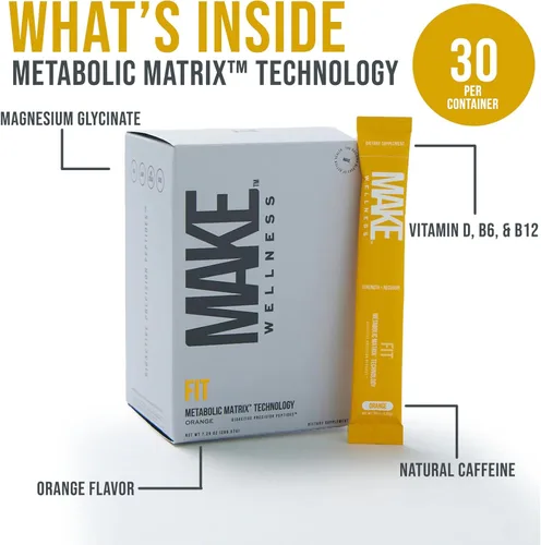 Miniatura 2 de FIT Peptides 30 sobres Apoya la recuperación muscular y el tono Ayuda a reducir las molestias después del ejercicio Vitamina D3 y glicinato