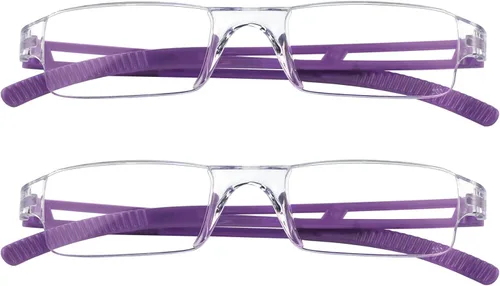 Miniatura 9 de VisionGlobal 2 pares de anteojos de lectura, anteojos bloqueadores de luz azul, anteojos de lectura para computadora para mujeres y hombres, marco 2