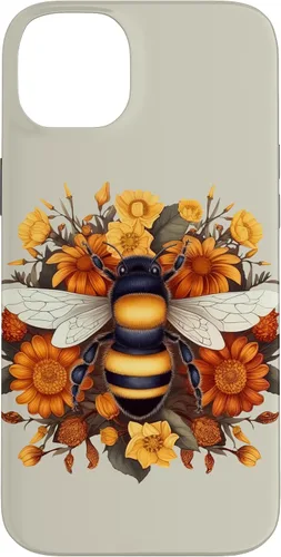 Miniatura 15 de iPhone 16 Boho Flower Bee Honey Beekeeper Daisy Sunflower Bee Case