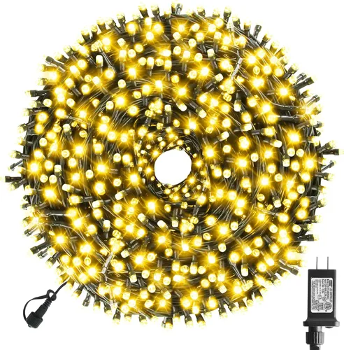 Miniatura 17 de XTF2015 Luces de Navidad LED de 105 pies con 300 LED, Enchufe de Extremo a Extremo, 8 Modos, Luces de Navidad Certificadas UL para Exteriores e