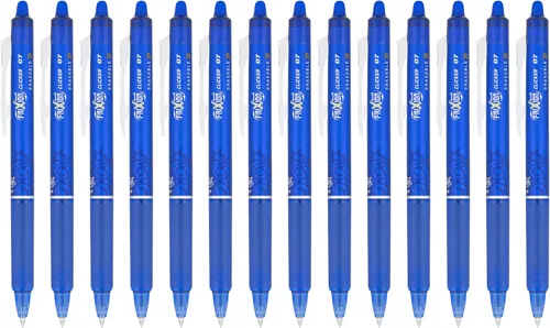 Miniatura 5 de Pilot FriXion Clicker - Bolígrafos de gel borrables, punta fina (0.027 pulgadas), tinta negra, paquete de 14 bolígrafos recargables, de escritura