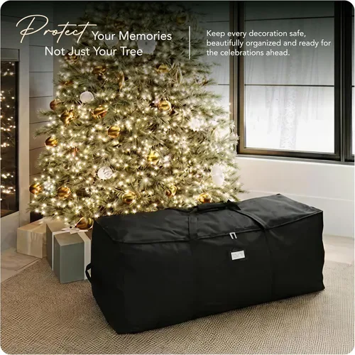 Miniatura 2 de Covermates Keepsakes Bolsa de Cincha para Árbol de Navidad – Almacenamiento de Árbol de Poliéster Duradero con Asas Reforzadas y Correas de Cincha