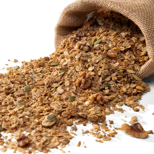 Miniatura 11 de Grandy Organics Granola clásica, cereal de granola orgánico certificado, bajo en azúcar, hecho con avena, semillas de calabaza, nueces y anacardos