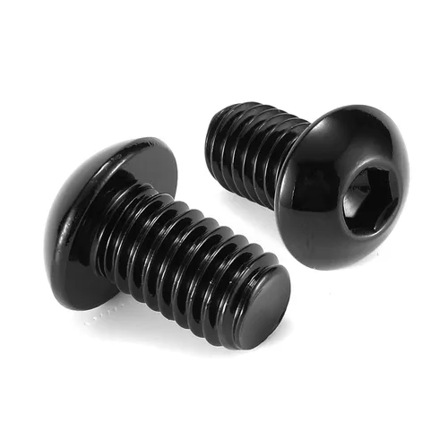 Miniatura 14 de Tornillos de cabeza de botón de 1/4-20 x 3/4 pulgadas, 20 tornillos de acero inoxidable 304 18-8, unidad hexagonal Allen, óxido negro por SG TZH