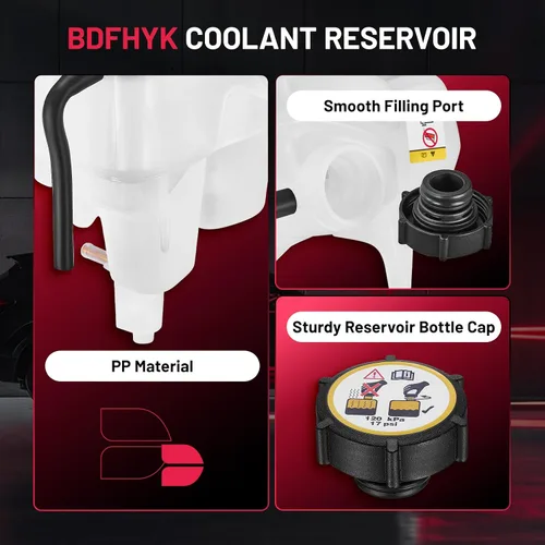 Miniatura 4 de BDFHYK Depósito de expansión de refrigerante del motor compatible con Mazda Tribute, compatible con Mercury Mariner Escape 3.0L V6 2001 2002 2003