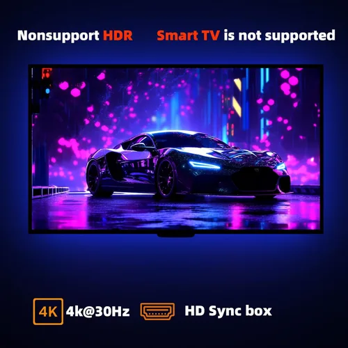 Miniatura 2 de La retroiluminación LED de TV se sincroniza con la pantalla, las luces de TV cambian junto con el televisor, sigue el ritmo de audio, controlable a