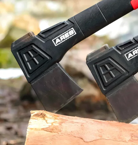 Miniatura 4 de ARES 45005 – Hacha de corte de 18 pulgadas – Construcción ligera de mango de fibra de vidrio – Cabeza de hoja de acero de alto carbono – Jardinería