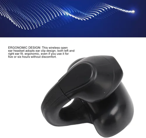 Miniatura 4 de Sanpyl Auriculares con clip de oído único, V5.3 Auriculares no en el oído, Clip de oreja en auricular abierto auricular, Clip de oreja auricular