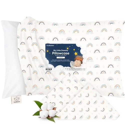 Miniatura 37 de KeaBabies Funda de almohada para niños pequeños de 13 x 18 pulgadas, funda de almohada de algodón orgánico para niños, niñas, funda de algodón suave