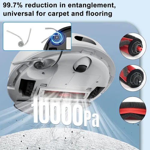 Miniatura 4 de Q7 M5 Piezas de repuesto para Roborock Q7 M5+, L5/L5+Series Robot Aspirador, 2 cepillos principales+4 filtro+4 almohadillas de trapeador+6 cepillos