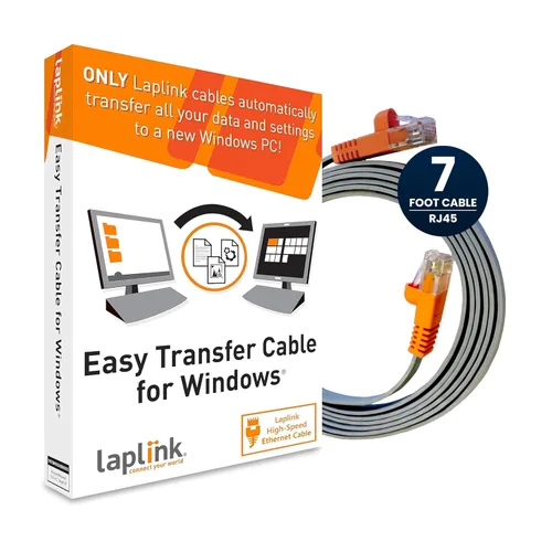 Miniatura 10 de LAPLINK Cable de transferencia fácil para Windows, incluye software PCmover Express y cable USB 2.0 de PC a PC, licencia de un solo uso, transfiere