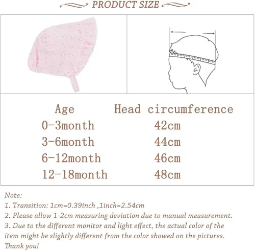 Miniatura 6 de Keepersheep Gorro de algodón con estampado de flores para bebé