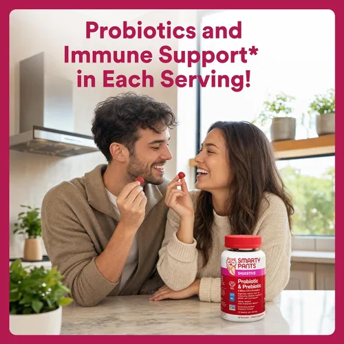 Miniatura 7 de SmartyPants Gomitas probióticas y prebióticas para adultos para la salud digestiva: suplemento para la salud intestinal de 6 mil millones de UFC