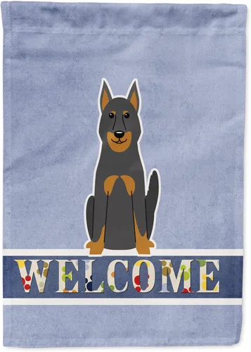 Miniatura 241 de Caroline's Treasures BB5622GF Airedale - Bandera de bienvenida para jardín, bandera decorativa para patio, exteriores, patio, parterres