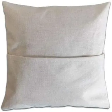 Miniatura 2 de Funda de almohada 100% de lona de poliéster, en blanco, para mujeres y niños, regalo a granel (1, beige)
