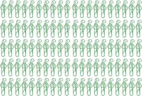 100 clips para carpeta, abrazaderas de papel, clips de papel elegantes, estilo nota musical, caja de metal antideslizante, bonitos clips de papel