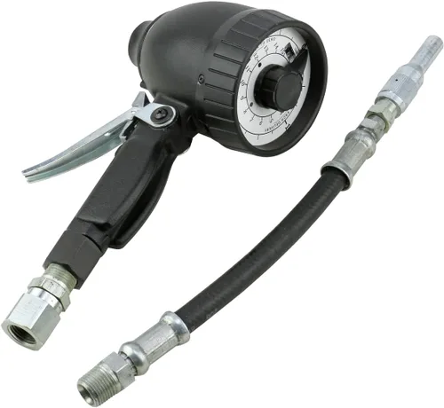 Lincoln 877 Medidor mecánico de dispensación de fluidos con totalizador estilo odómetro para petróleo, aceite de base sintética, ATF, lubricante de