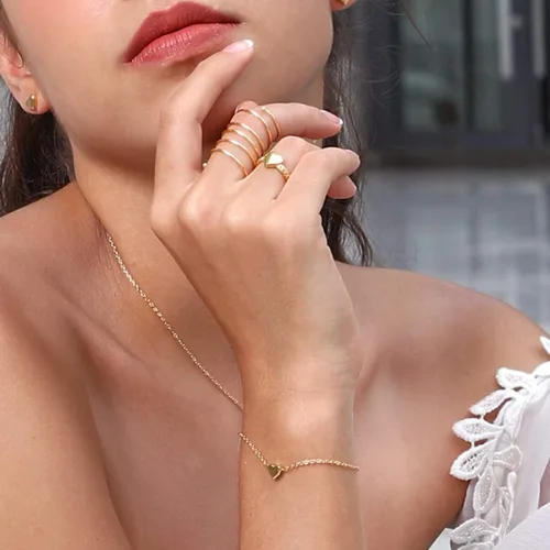Miniatura 2 de Silvora - Anillo apilable de plata esterlina 5MM10MM15MM de ancho anillo abierto para dedo de la mano y del pie para mujeres hombres niñas joyería