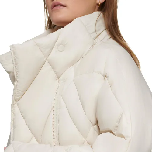 Miniatura 5 de Calvin Klein Asym Light Puff con cremallera frontal y dobladillo elástico para mujer