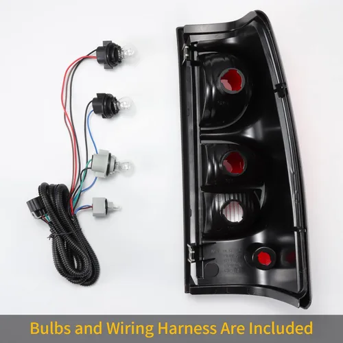 Miniatura 6 de Ensamble de luz trasera Tektend compatible con Chevy Silverado 1500 2500 3500 de 2003 2004 2005 2006, lámparas de freno traseras