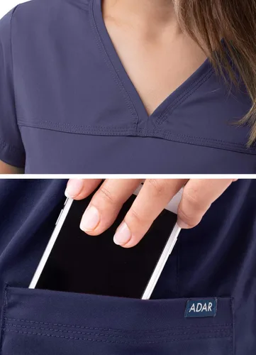 Miniatura 4 de Adar Pro - Ropa quirúrgica para mujer, camisa con cuello en V